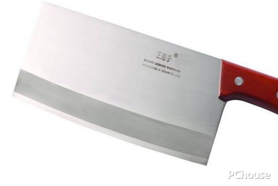 不锈钢刀具(菜刀)采用激光打标机